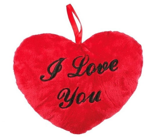 Herzkissen I Love You rot 26cm