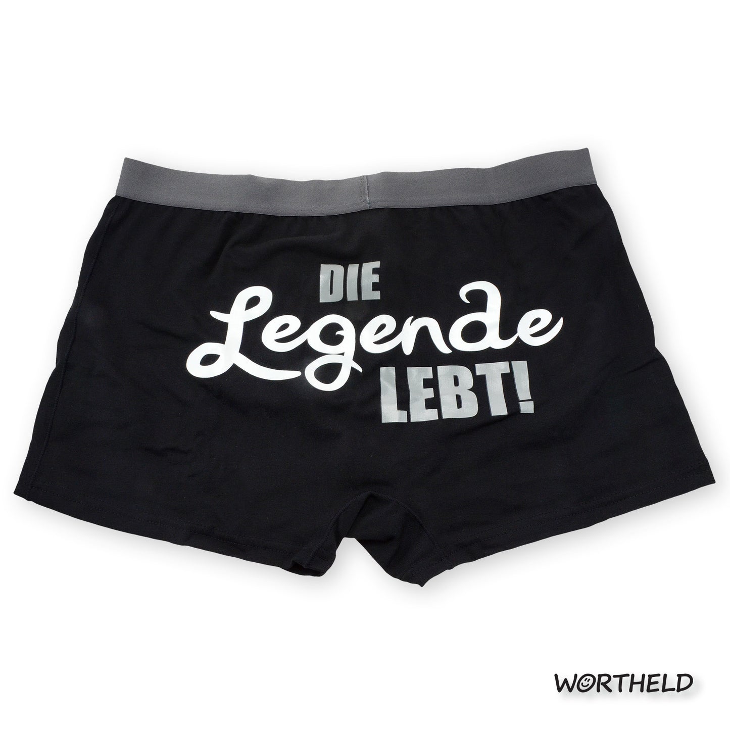 Wortheld Boxershort Legende in Becher