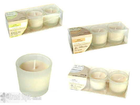 Kerzenset Natural Candle mit Duft