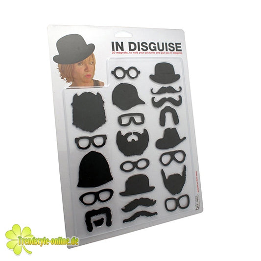 Magnet-Set Verkleidung Hut Brille Bart 22er Set