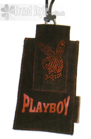 Playboy Handytasche Strass Bunny schwarz