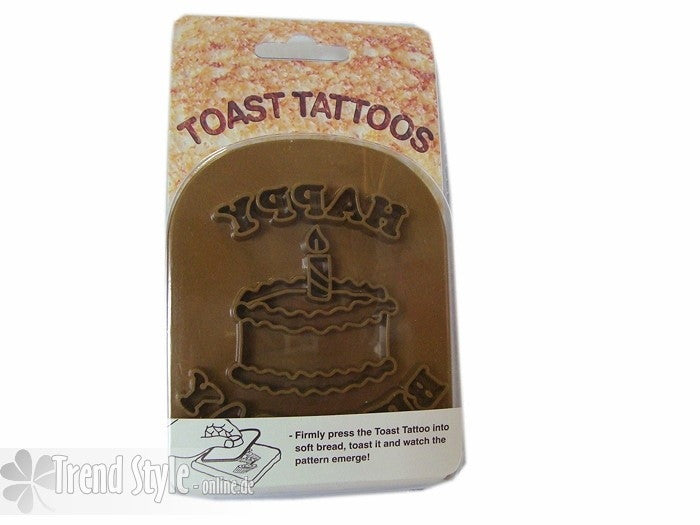 Toast-Stempel Geburtstag Happy Birthday Aufschrift