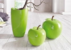 Deko-Apfel Green Line groß