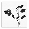 Wandbild Design Flower weiÃŸ