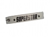 SchlÃ¼sselanhÃ¤nger Superstar weiÃŸ SchlÃ¼sselband mit Spruch