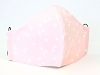 Baumwollmaske Dreiecke rosa mi Einlagefach-Option und verstellbaren Gummibändern