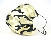 Leichte Stoffmaske Camouflage Facie 1-lagig mit Nasenbügel-Option & Größenwahl